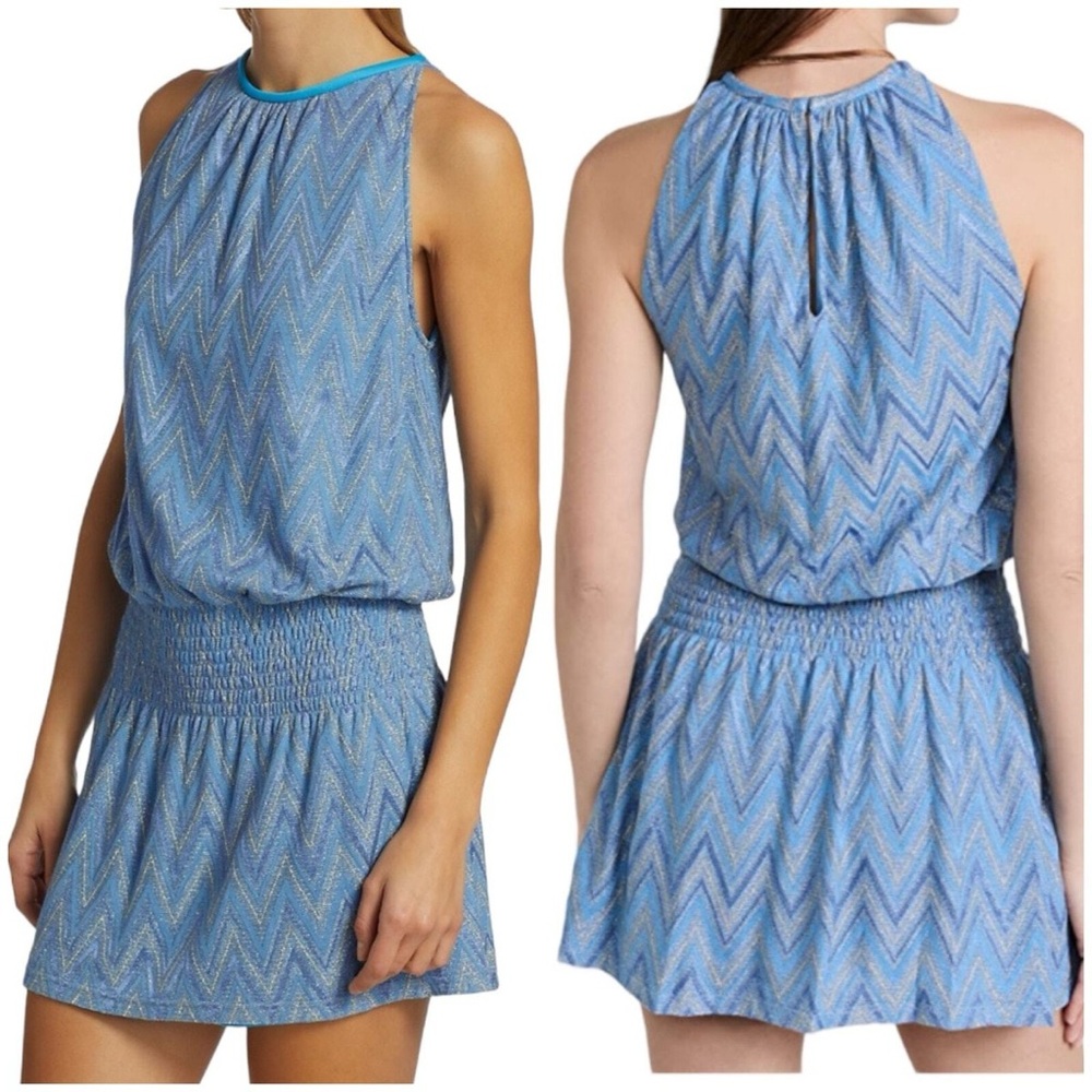 Ramy Brook Light Blue Sparkle Dress